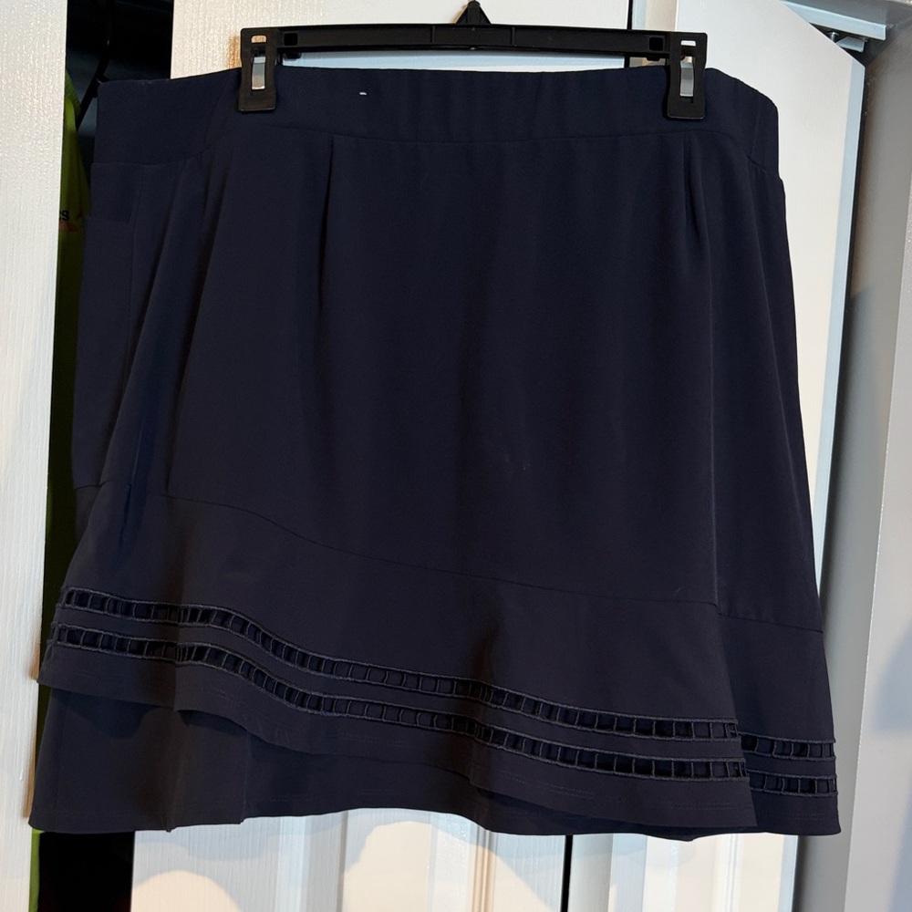 Chico's Dark Blue Mini Skirt